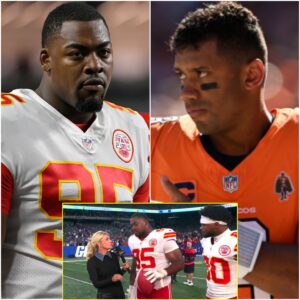 “DID HE REALLY SAY THAT?!” — Chris Jones Takes NASTY Shot at Russell Wilson Right on the Field After Chiefs-Giants ‘SNF’ Game, Leaving Fans STUNNED.K