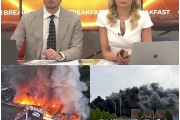 BREAKING NEWS: Horror fire erupts in UK town with smoke seen from mile...