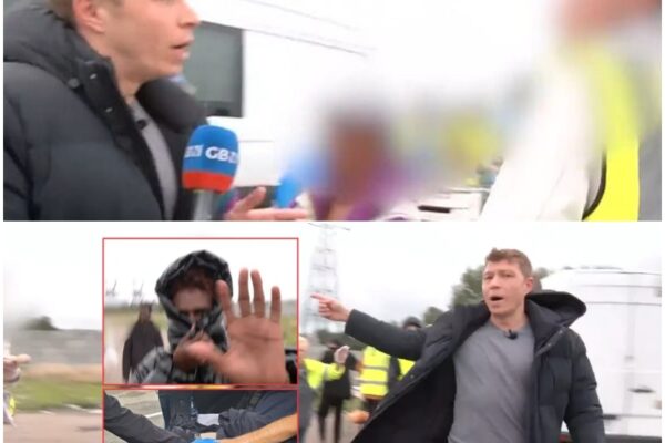 BREAKING NEWS: Moment GB News microphone stolen by illegal 𝔪𝔦𝔤𝔯𝔞𝔫𝔱 as ...